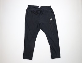 Vintage Nike Mens XL Faded Spell Out Lightweight Cuffed Joggers Pants Black - $29.65