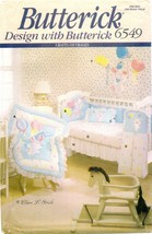 Butterick 6549 237 Baby Infant Nursery Bunny Balloon Crib Quilt pattern UNCUT FF - £15.81 GBP