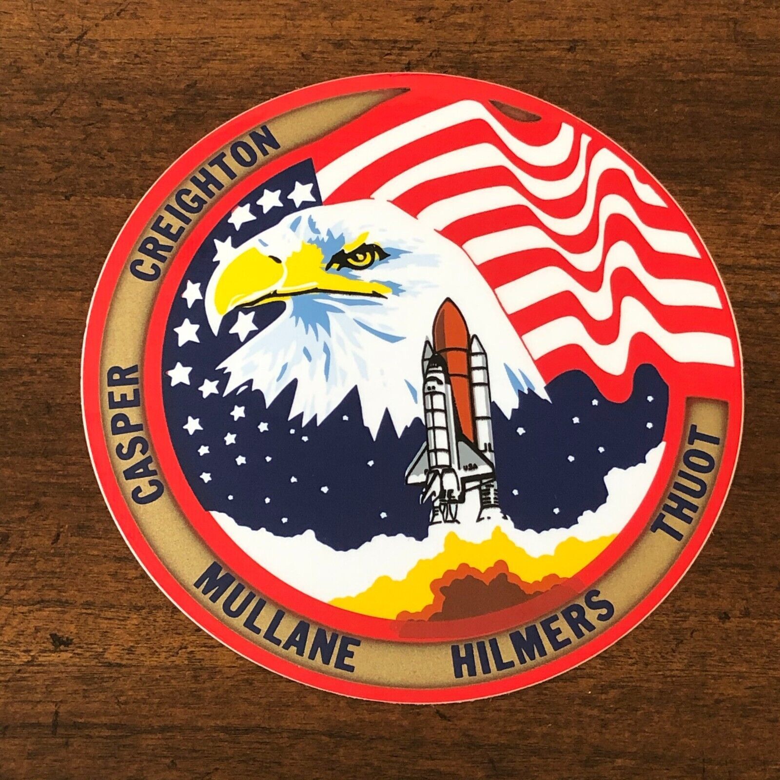 1989 STS-36 NASA Space Shuttle Creighton Casper Mullane Hilmers Thuot St... - $9.89