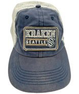 Seattle Kraken 47 Brand Deep Sea Blue &amp; white Four Stroke Clean Up Snapb... - $18.85