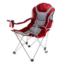 Reclining Camp Chair - Red - £89.51 GBP