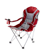 Reclining Camp Chair - Red - £89.76 GBP