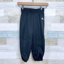 Adidas Climalite Baseball Pants Black Elastic Waist Youth Unisex Boys Small - £13.52 GBP