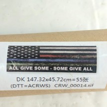 Pickup Truck SUV Rear Window Decal 58x18in All Give Some Some Give All Patriotic - £29.77 GBP