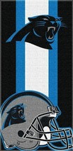 NFL Carolina Panthers Beach Towel 30x60 -  Vertical Stripes - £10.77 GBP