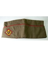 Vintage BAS Boy Scout Garrison Leader Cloth Cap Hat - £7.86 GBP