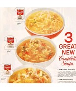 1958 Campbell&#39;s Soup Chicken Turkey Minestrone Advertisement Canned Food... - €25,64 EUR