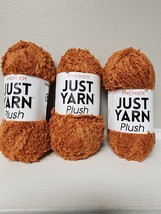 Premier Just Yarn Plush Fur Yarn  #2090-04 Burnt Orange - 3 skeins - $11.88