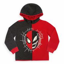 Marvel Spider-Man and Venom Zip Hoodie for Boys, Size 5/6 Multicolored - £29.60 GBP+