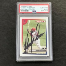 2005 Topps Total #5 Garret Anderson Signed Card AUTO PSA/DNA Slabbed Angels - £70.61 GBP