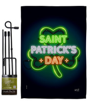 Saint Pat Neon - Impressions Decorative Metal Garden Pole Flag Set GS137313-BO - £22.10 GBP