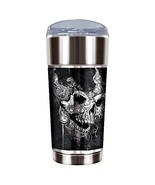 Alchemy Hallucination Skull Ultra Tumbler Hot Cold Stainless Steel 24 oz... - £23.73 GBP