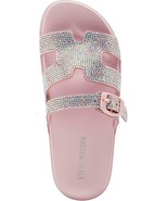 Steve Madden Youth J Spiritr Slide Sandal Sparkle Rhinestone Blush Pink ... - €25,67 EUR