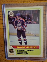 Sports Wayne Gretzky 1985-1986 Card NHL Scoring Leader #260 Mint Condition - £274.43 GBP