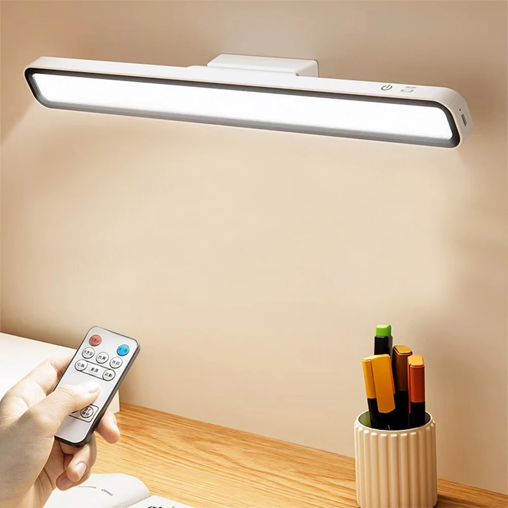Desk Lamp LED USB Rechargeable Light Stepless Dimming Table Lamp Hanging - $11.34+
