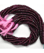 Naturel Grenat Rouge 3.5-4mm à Facettes Rond Gemme Perles 13 &quot; Strand BD... - £25.63 GBP