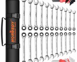 HORUSDY 48-Piece Ratcheting Wrench Set, SAE and Metric Ratchet Wrenches ... - £81.51 GBP