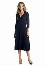 Nwt London Times Midi Black Empire Waist Career Dress Size 8 $100 - £35.40 GBP