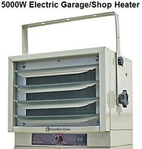 Comfort Zone Heater Garage Shop Utility Industrial Use 5000W 17000BTU 208/240V - £122.30 GBP