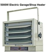Comfort Zone Heater Garage Shop Utility Industrial Use 5000W 17000BTU 20... - €135,93 EUR