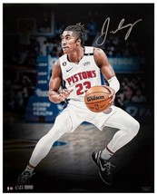 JADEN IVEY Autographed Pistons &quot;Step Back&quot; 16&quot; x 20&quot; Photograph PANINI LE 123 - £211.18 GBP