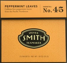 Steven Smith Teamaker - Herbal Infusions Tea Peppermint Leaves No. 45 - 15 Te... - $16.38