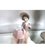 Lladro 6488 Gone Shopping Girl with Present 1997 8&quot; Daisa Spain - $200.87 CAD