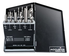 Accusize Industrial Tools Offers An 18-Piece Metric Hss Tap And Drill, 0... - £54.93 GBP