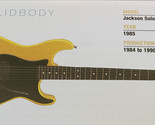 1985 Jackson Soloist Solid Body Guitar Fridge Magnet 5.25&quot;x2.75&quot; NEW - $3.84