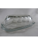 Anchor Hocking Savannah Butter Dish Scalloped Edge  7 in long 2.5 in tal... - $16.23 CAD
