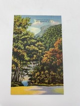 Vtg Old Man Of The Mountains White Mountains New Hampshire Linen Posted ... - $5.48