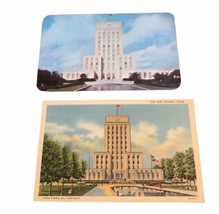 Houston, Texas City Hall Vintage Set Of 2 Post Cards - £2.29 GBP