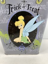 Disney Tinkerbell Halloween Treat Or Treat Metal Treat Container - $9.85