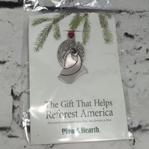 Plow &amp; Hearth Pewter Angel Metal Christmas Ornament New in Package  - £7.78 GBP