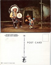 USA Wisconsin Dells Stand Rock Native American Youngest Contest Dance Postcard - £7.51 GBP
