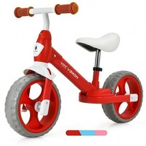 Kids Balance Training Bicycle with Adjustable Handlebar and Seat-Red - Color: R - £75.53 GBP