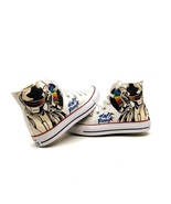 Daft Punk Fan Art Custom Hand Made Hi Top Converse Shoes Metal - £78.21 GBP+