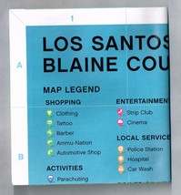 Grand Theft Auto Five Los Santos Map Insert Only Xbox One Rare Htf - £11.61 GBP