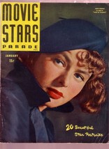 Movie Stars Parade Jan 1947-INGRID BERGMAN-JUNE Allyson VG/FN - £81.22 GBP