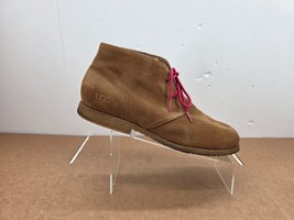 UGG LEIGHTON CHUKKA BOOT MENS  WATERPROOF CHESTNUT SUEDE Sz 13 - $58.37