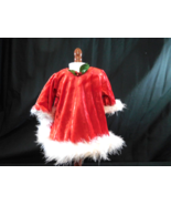 American Girl Bitty Baby red Dress White flux fur trim Christmas Holiday... - £11.77 GBP