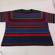 Kasper & Company ASL Women's 3X Multicolor Wool Blend Short Sleeve Shirt Top image 9