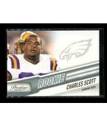 2010 PANINI PRESTIGE ROOKIE Football Card #219 CHARLES SCOTT Philadelphi... - $4.94