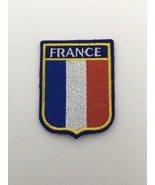 Vintage FRANCE Patch Travel Souvenir French Flag Crest Embroidered Unsewn - €10,27 EUR