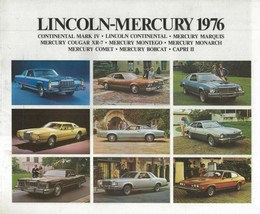 ORIGINAL Vintage 1976 Lincoln Mercury Sales Brochure Book - $29.69