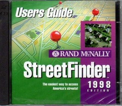 Rand McNally StreetFinder 1998 (2CDs) for Windows - NEW Sealed Jewel Case - £3.14 GBP