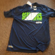 NICE NWT Men&#39;s  Blue Seahawks Seattle New Era Official NFL T-Shirt sz- M Med - £12.14 GBP
