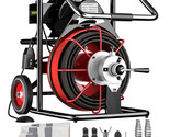 100&#39; x 1/2&quot; Drain Cleaner 550W Electric Sewer Snake Cleaning Machine W/ ... - $554.99
