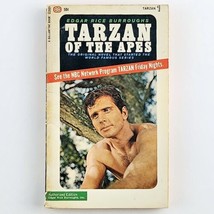 Tarzan of the Apes Edgar Rice Burroughs Vintage Paperback Book  1 TV Tie In 1966