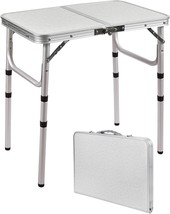 Redswing Small Folding Table, 2 Ft\., 23&quot; X 15&quot; X 10&quot;, Lightweight, 3 Heights. - £50.12 GBP